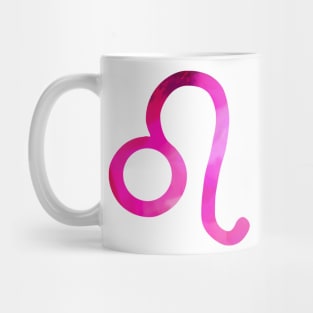 Pink Leo Symbol Mug